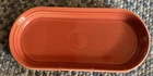 Retired Fiestaware Paprika Bread Plate Homer Laughlin USA 12x5.75”