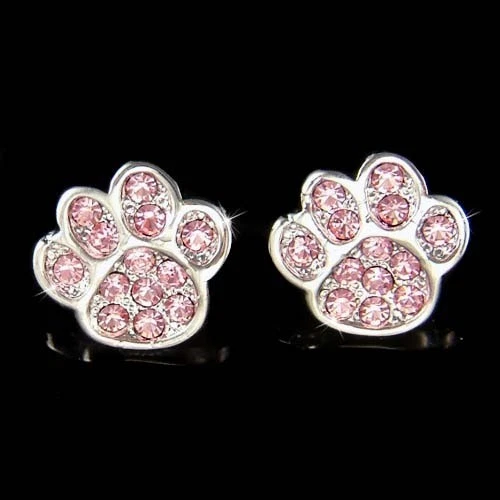 Diamond paw deals print earrings