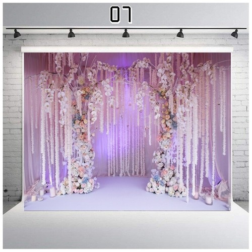 Mariage Photographie Toile de Fond Photo Studio Accessoire Décor 1.5x2.1m - Photo 13/19
