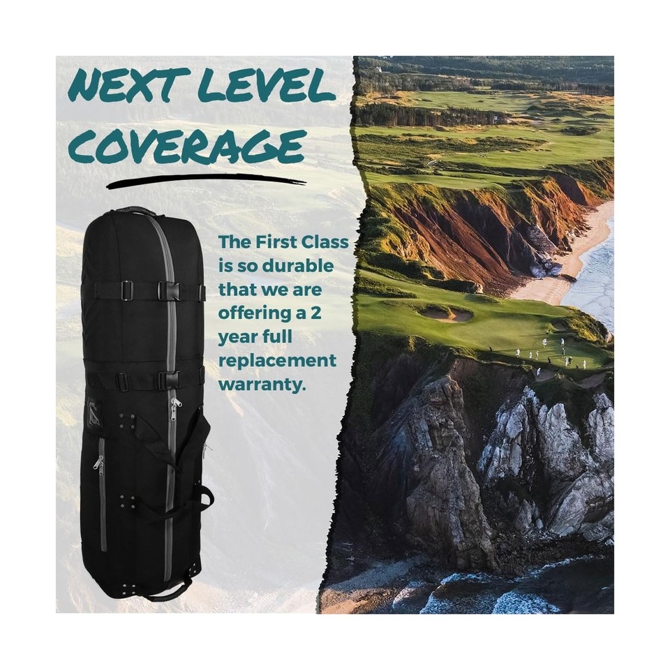 CaddyDaddy New First Class Premium Padded Golf Club Travel Cover with