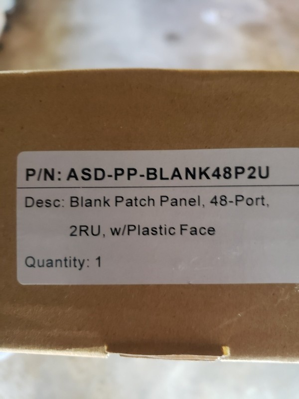 ASD 48 port Patch Panel New 2U