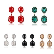 Luxury Women Crystal Rhinestone Chandelier Drop Dangle Earrings Wedding Party