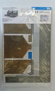 free post Superquick C6 Four Red Brick Terraced Fronts OO Low Relief kit