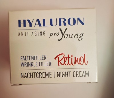Hyaluron Anti Aging pro Young Retinol Nachtcreme 50ml Faltenfiller