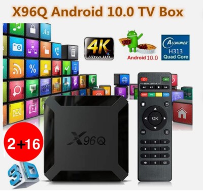 Android 10.0 TV Box X96Q Quad Core HD 4K Media Stream Player Mini PC Dual WiFi