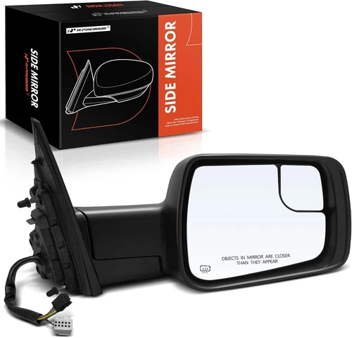 NEW!  RIGHT PASSENGER Textured Black Heated Mirror Power Adjust Ram 1500 19-22