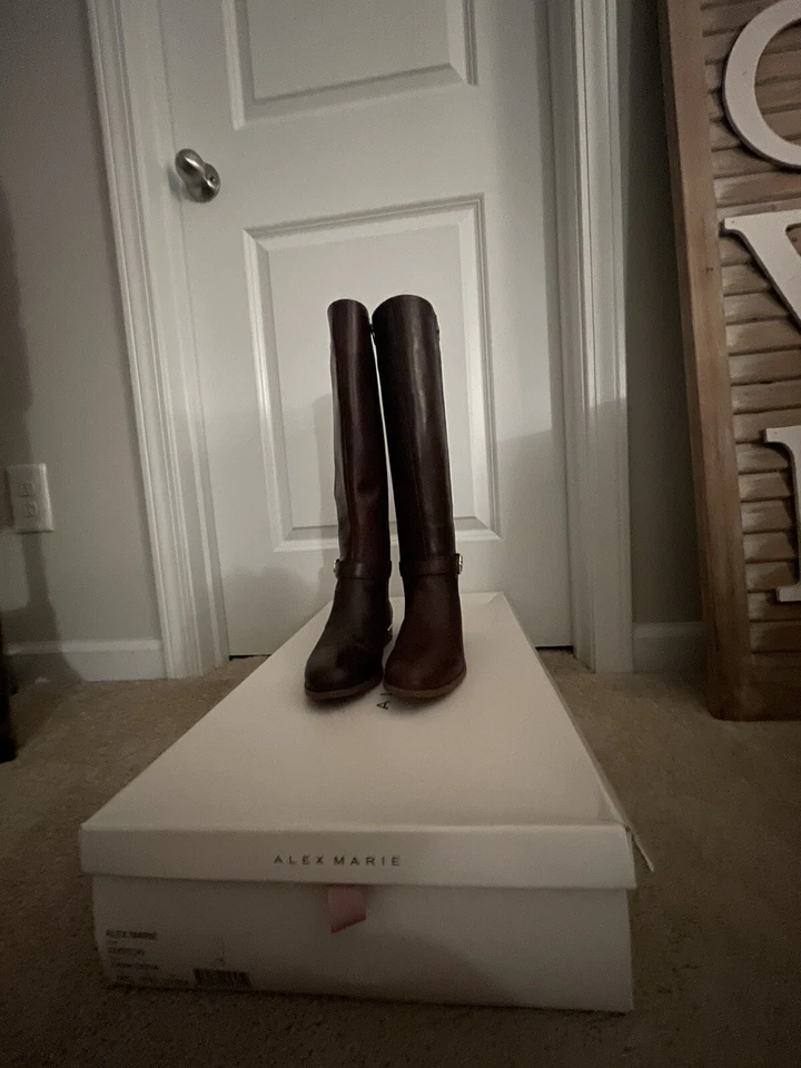 Botas Alex Maria Enston Sepia Oscura, Talla 7 Nuevas Foto 4 de 4