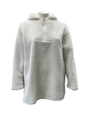 Marina Rinaldi Women's White Occitano Pullover Sweatshirt Size XXL NWT