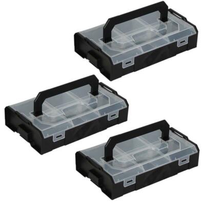 Sortimo L-BOXX Mini schwarz / Deckel transparent Industrial Line 3er Set