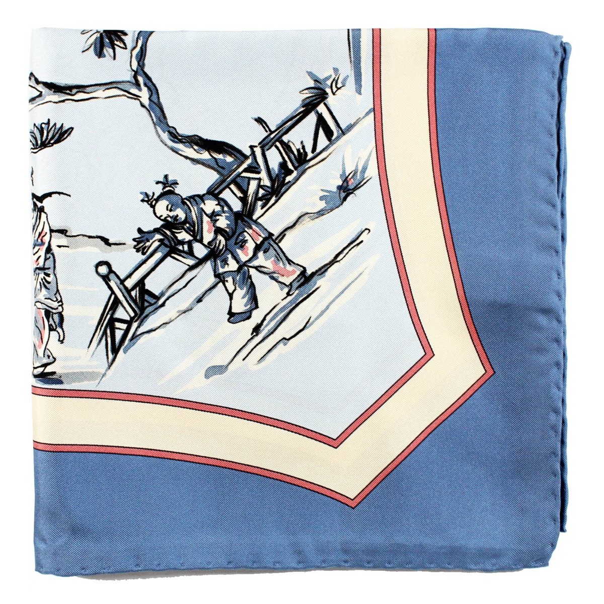 スカーフ FERRAGAMO SS25 Scarves (0779331) Geometrical renaissance print silk scarf - Women | Ferragamo