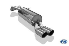 FOX Sportauspuff Endschalldämpfer 2x90mm für VW Polo 6R GT und GTI Edelstahl