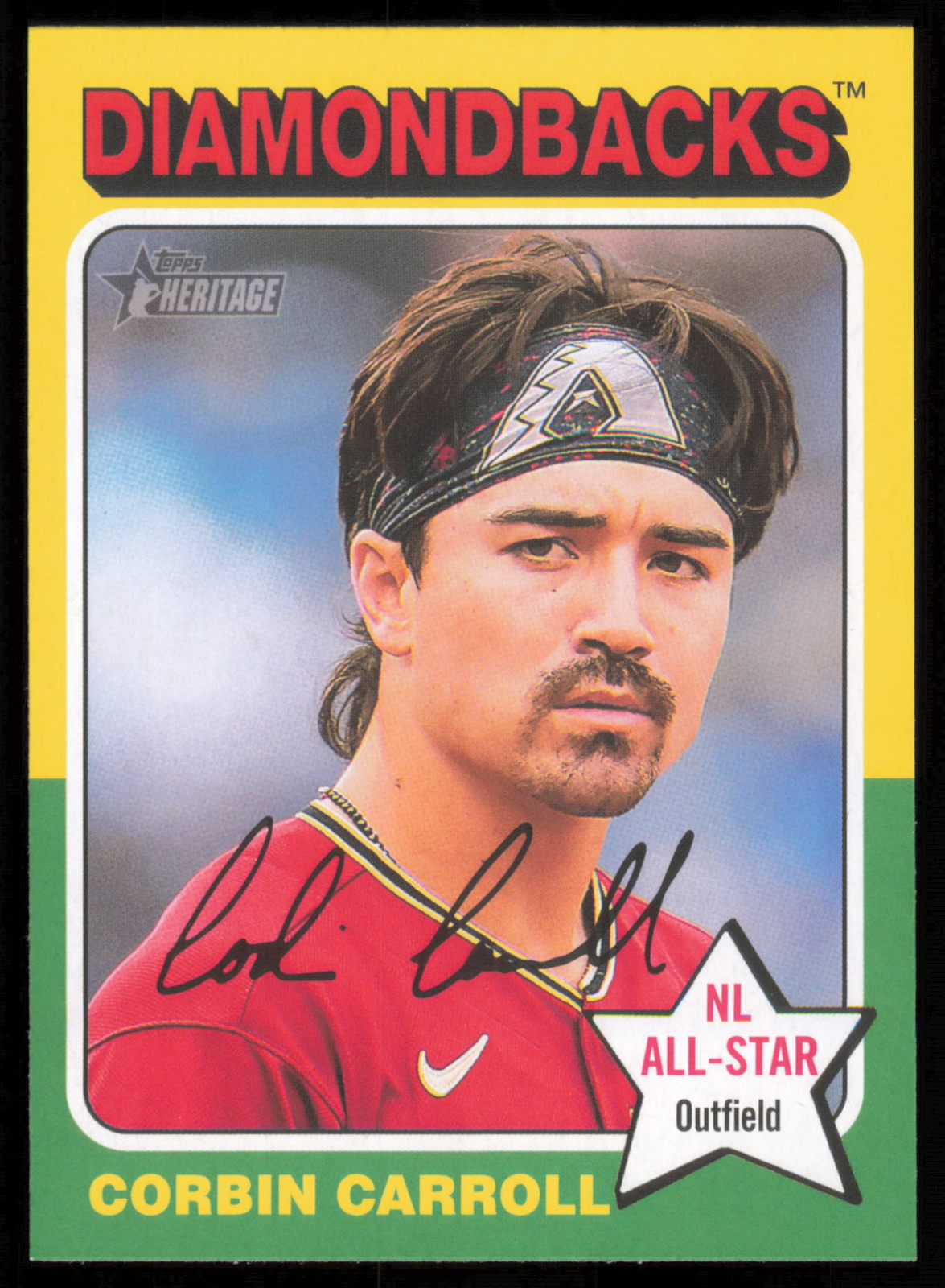 2024 Topps Heritage Image Variation #372 Corbin Carroll Arizona Diamondbacks