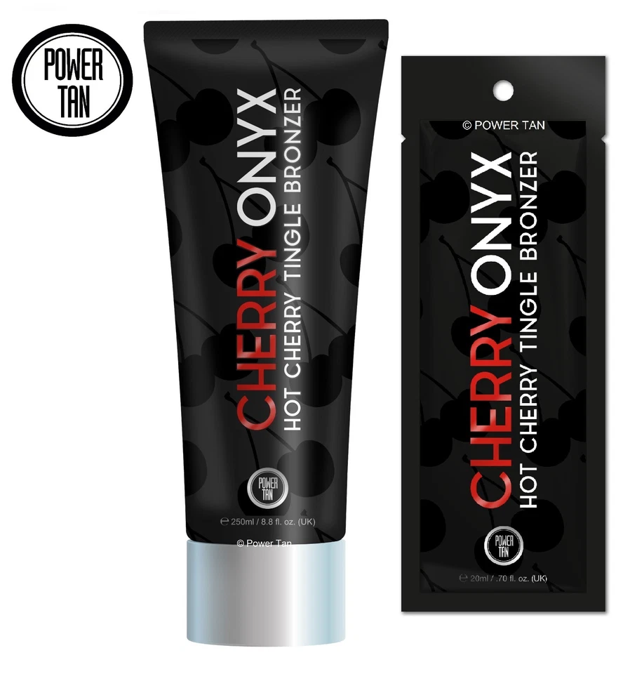 Power Tan Cherry Onyx Tingle 250ml/20ml Sonnenbank Bräunungslotion Beschleuniger Creme