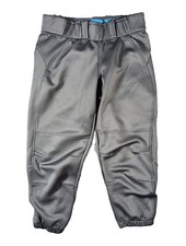 Easton Youth XS Gray Pro Pull-Up Baseball T-ball Pants Elastic Ankle EXCELLENT