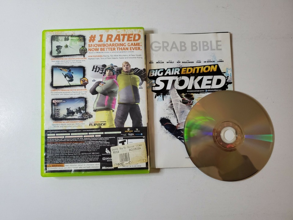 Jeu Xbox 360 Stoked: Big Air Edition - Neuf Sous Blister - Pour Les Fans De Snowboard