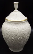 VTG Lenox USA Kismet Collection 9" Embossed Candy Jar Urn MINT!
