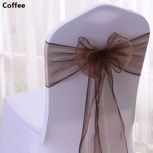 Chair Bows Sashes Events Banquets Wedding Reception Supplies Chair Back Decor -  14/27