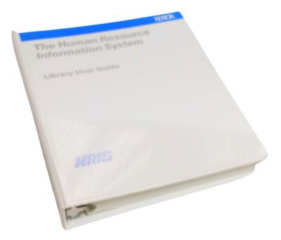 HRIS Human Resource Information System Library User Guide
