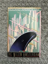 Cruise Ship Postcard: Holland America Line, Nieuw Amsterdam Introduction 1983