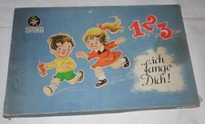 1-2-3- Ich fange Dich, SPIKA Spiel komplett Figuren, Anleitung 1960er Jahre (24)