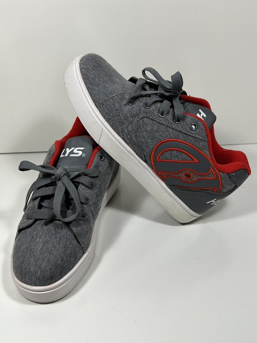 Heely's Skate Shoes HE100191H Grey/Red Kids Youth Size Roller