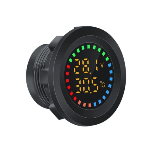 Universal Auto Motorrad Temperatur Voltmeter DC 12V-24V LED Panel Digitalanzeige - Bild 10 von 13