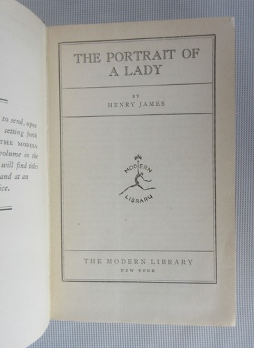 THE PORTRAIT OF A LADY Henry James 1936 First Modern Library Edition Dust Jacket - Picture 5 of 13