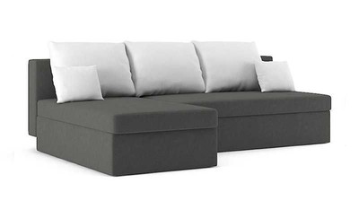 Ecksofa MONAKO mit Schlaffunktion! Mit Bettkasten und Kissen