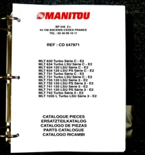 Manitou MLT741 120 LSU PS Series 3-E2 Telehandler Parts Catalog  REF: CD 547971