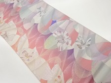 7543367: JAPANESE KIMONO JAPANESE FUKURO OBI / WOVEN BUTTERFLY