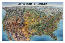 Unique Media Laminated Poster Map USA 10 pack