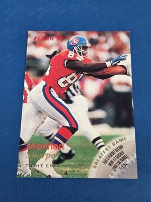 1996 Fleer #42 Shannon Sharpe Denver Broncos FOOTBALL Card 4K