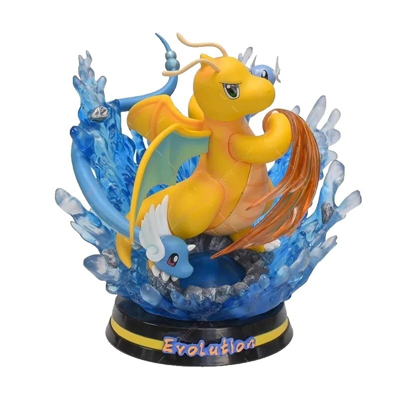 Grande figurine Pokémon Dragonite 21.5 cm en PVC de haute qualité