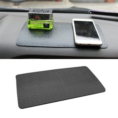 BLAU GRUN Car Dashboard Anti-Slip Rubber 10.6 x 5.9 inches, Black/Car Texture 