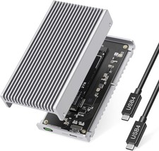 Fanless Thunderbolt 4/USB 4 40Gbps M.2 NVMe All-Aluminum Enclosure