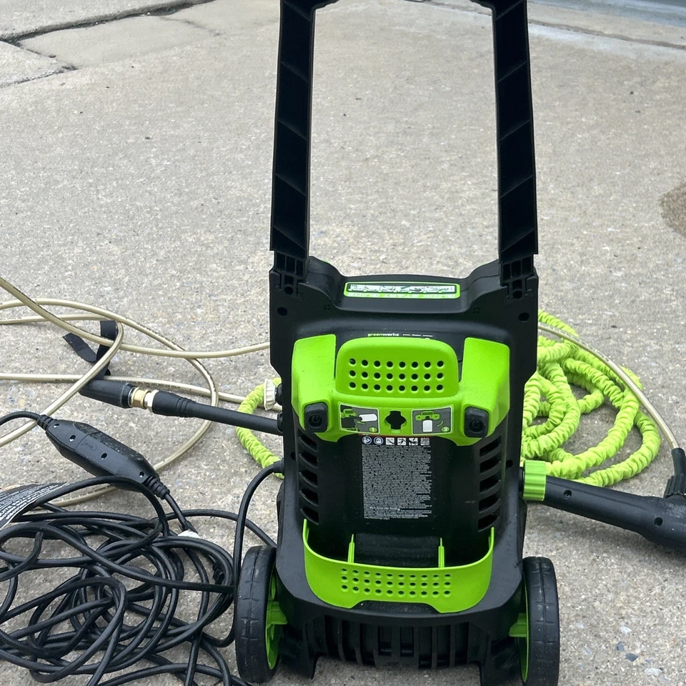 ¡NUEVO!! Lavadora a presión eléctrica 1600 PSI 1,2 GPM 100 % AUTÉNTICA con manguera expansible Foto 3 de 4