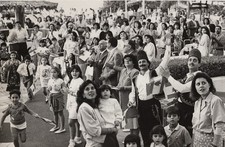 A40 A4029 Lebanon National Day Celebration Grand Hotel Sharjah Crowd Flags