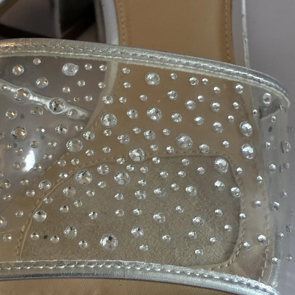 Sandálias sociais femininas Alex Marie strass tamanho 9M - Imagem 3 de 4