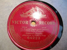 1911 EDMOND CLEMENT Frank La Forge Bergere Legere L Adieu du Matin VICTOR 64223