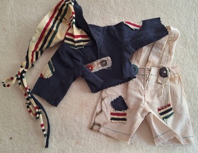 Shorts & Hoodie, Shabbylook, Pour Environ 28 - 30 cm Bear - Handmade