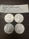 Lot of 4 - 2016 $1 American Silver Eagle 1 oz - Lot B - Sigma Verified