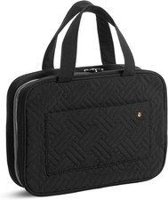 - Travel Toiletry Bag Organizers, Black, Makeup Travel Bag for Toiletries with H