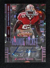 2014 Contenders Cracked Ice Ticket 1/22 Jimmie Ward (Seat Row Sec) #142 Auto rf2