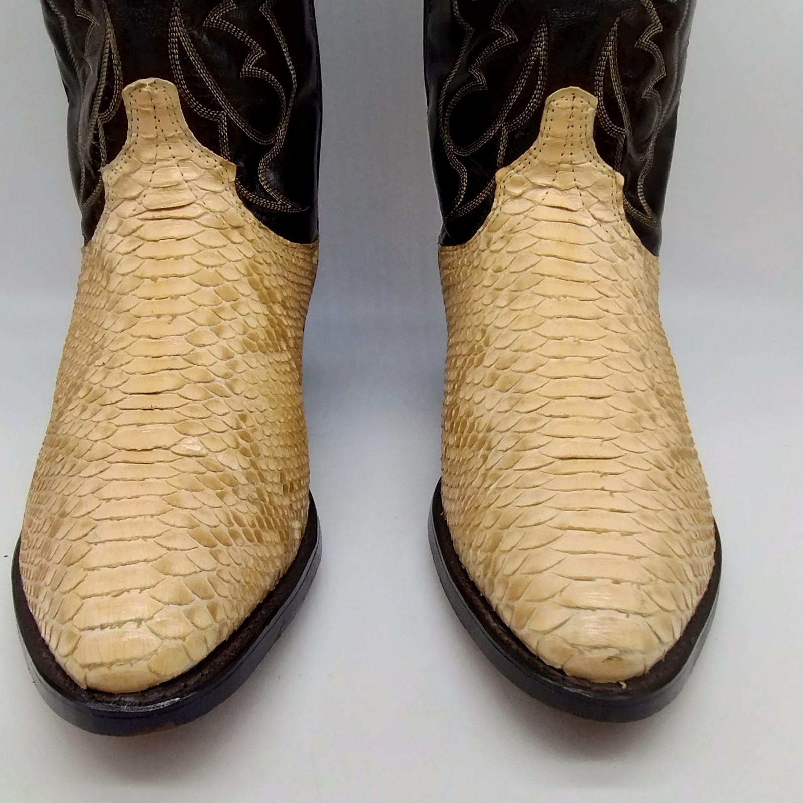 Laredo White Python Snakeskin Cowboy Western Boot… - image 11