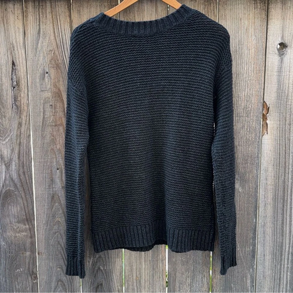 Pendleton Dark Gray Pullover Sweater Lambswool Cashmere Blend Knit Size Medium - Image 2 of 4