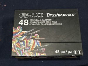 Winsor & Newton ProMarker Brush Set Essential Collection 42 of 48 Markers in Box