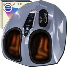 Foot Massager Machine MIKO Deep Kneading Shiatsu Air Compression Heat Therapy