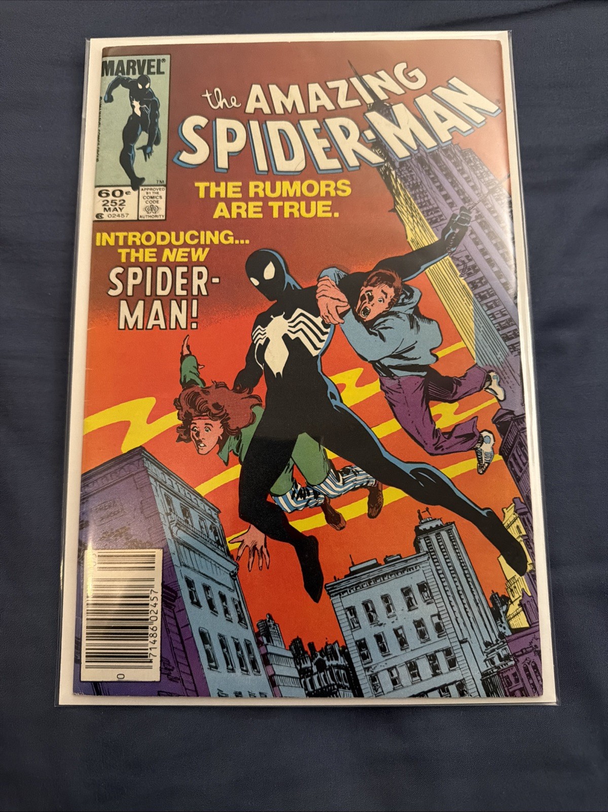 The Amazing Spider-Man #252 variante de quiosco (Marvel Comics mayo 1984)
