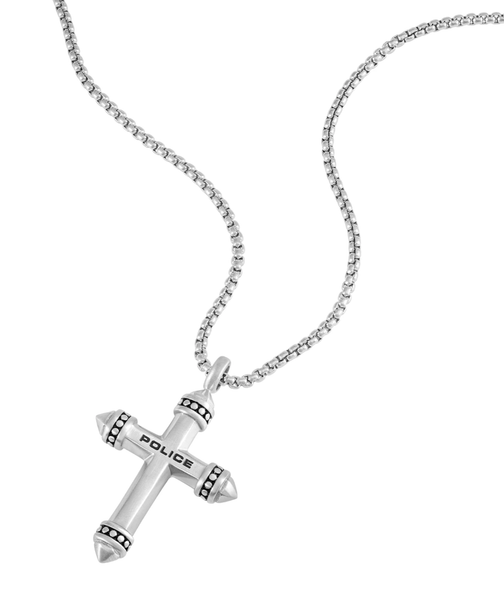 Police Crossrang PEAGN0078901 Herren Halskette Anker Kette Mit Kreuz AnhäNger-image