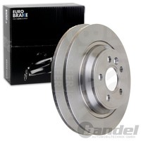 2X Eurobrake Bremsscheiben 302Mm Voll Hinten Passend FÜR Volvo S60 S80 V60 V70